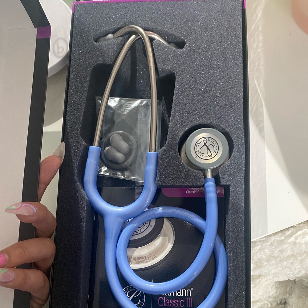 Litman classic III baby blue stethoscope